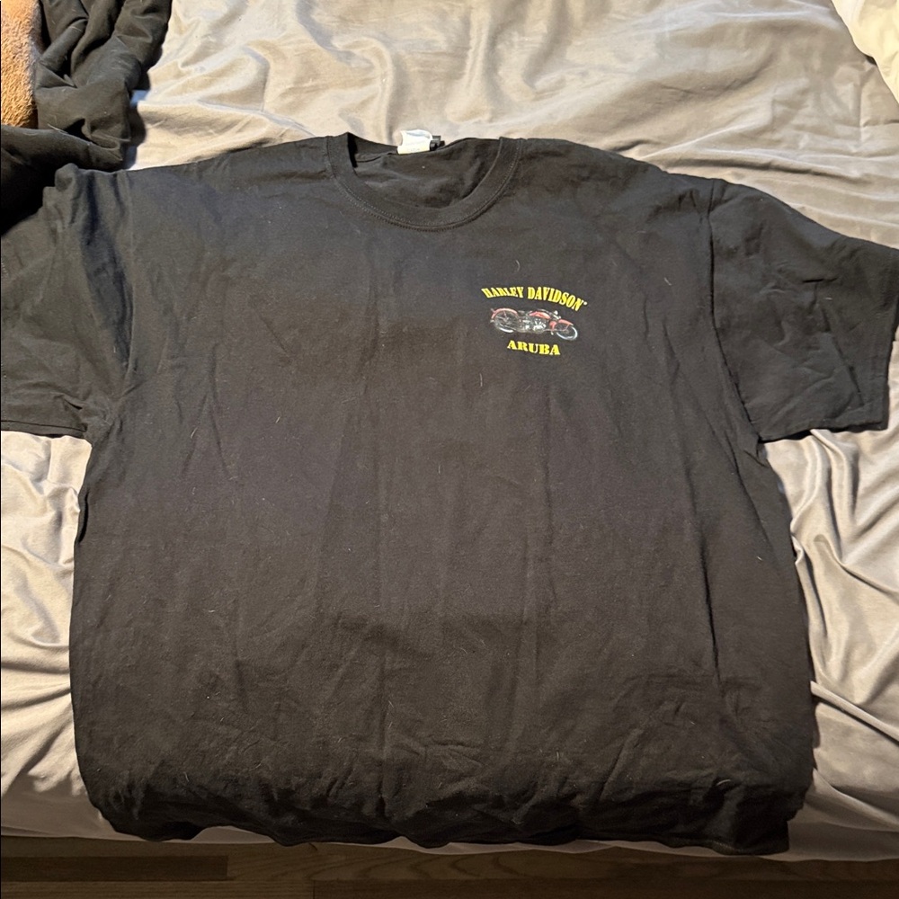 Harley-Davidson Black Tee with Yellow Logo